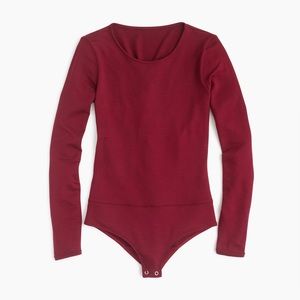 J Crew Bodysuit SET in red and white